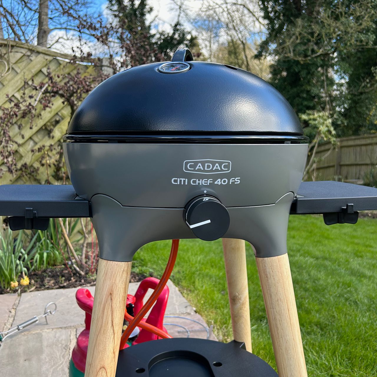 Cadac Citi BBQ during testing at home
