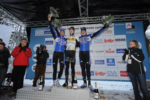 The Boonen&amp; Friends race podium