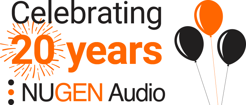 Birthday balloons for Nugen Audio 20th anniversary