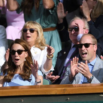 The Cambridges reacting at Wimbledon 