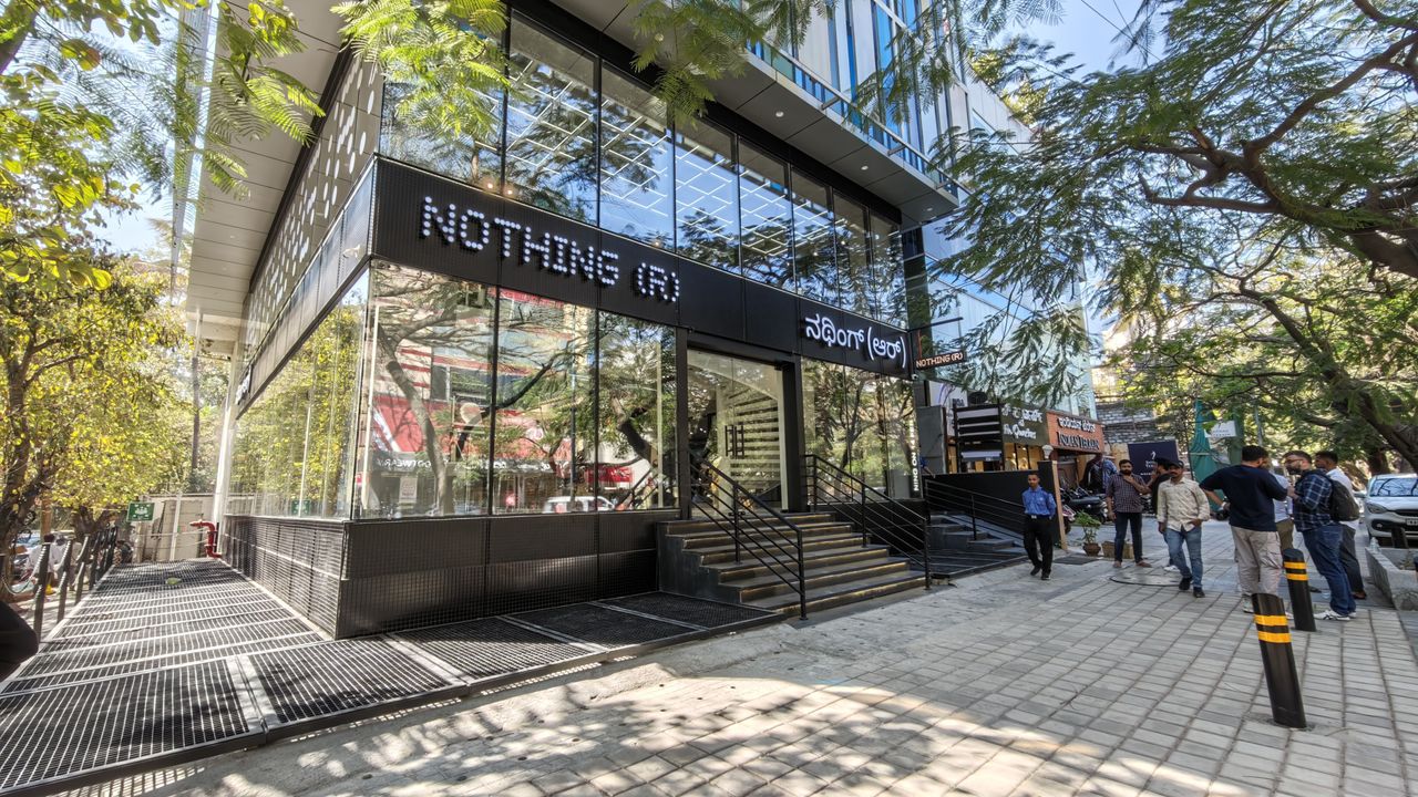 Photos of Nothing's retail store in Bengaluru, India