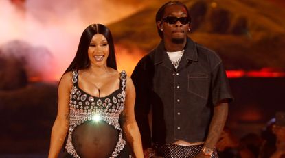 Cardi B and Offset of Migos perform onstage at the BET Awards 2021 at Microsoft Theater on June 27, 2021 in Los Angeles, California.