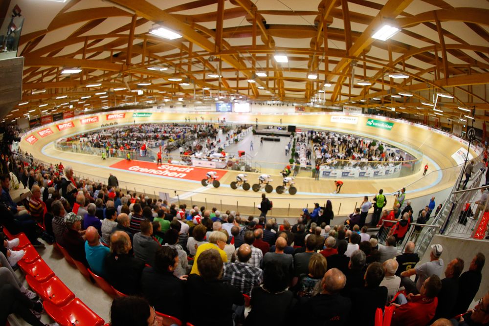 Inside the Grenchen Velodrome