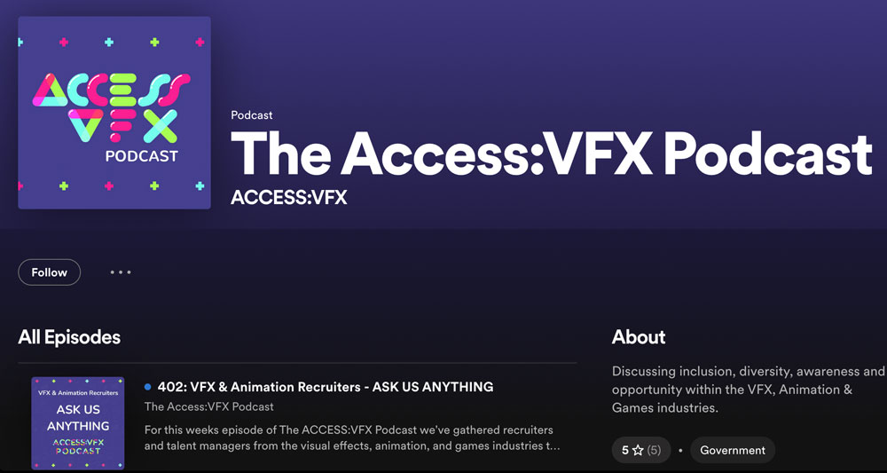 The Access VFX Podcast on Spotify