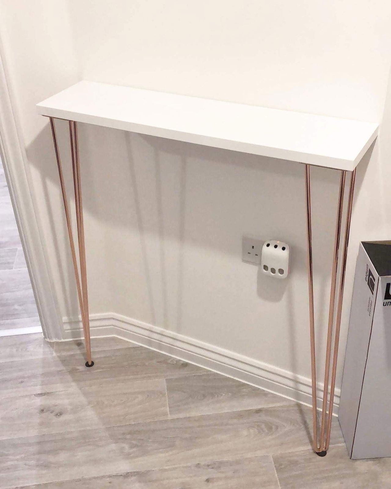 DIY Harpin leg console table