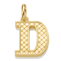 Alphabet D Pendant Charm 18ct Gold Plated Vermeil - £95 at Monica Vinader