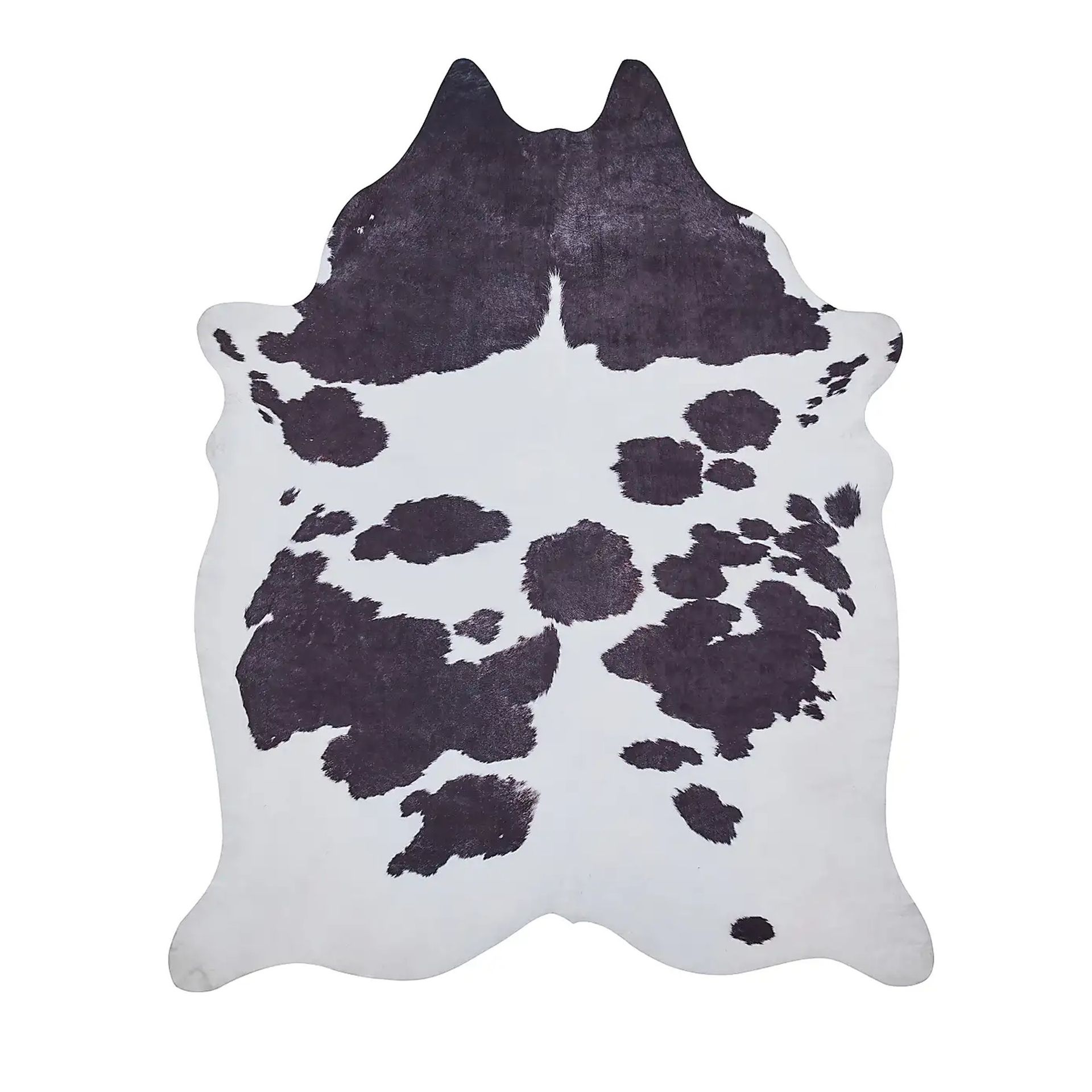 Faux Cow Print Rug