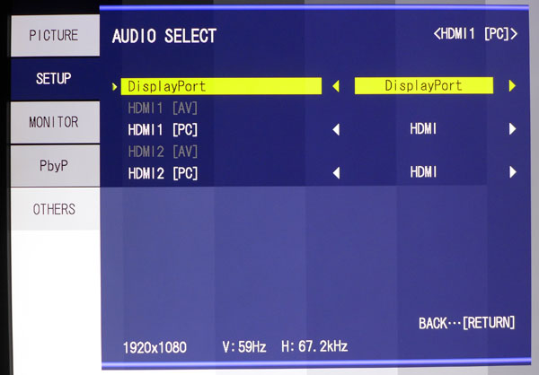 Sharp PN-K321 OSD Setup And Calibration