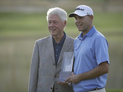 ill Haas defends the CareerBuilder Challenge in partnership with the Clinton Foundation.