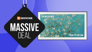 An image with a Samsung Frame TV next to the text &#039;Massive deal&#039;. 