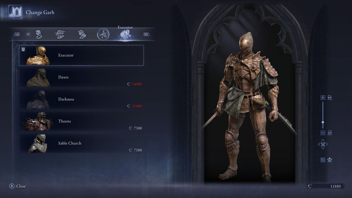 Elden Ring Nightreign outfits - Executor