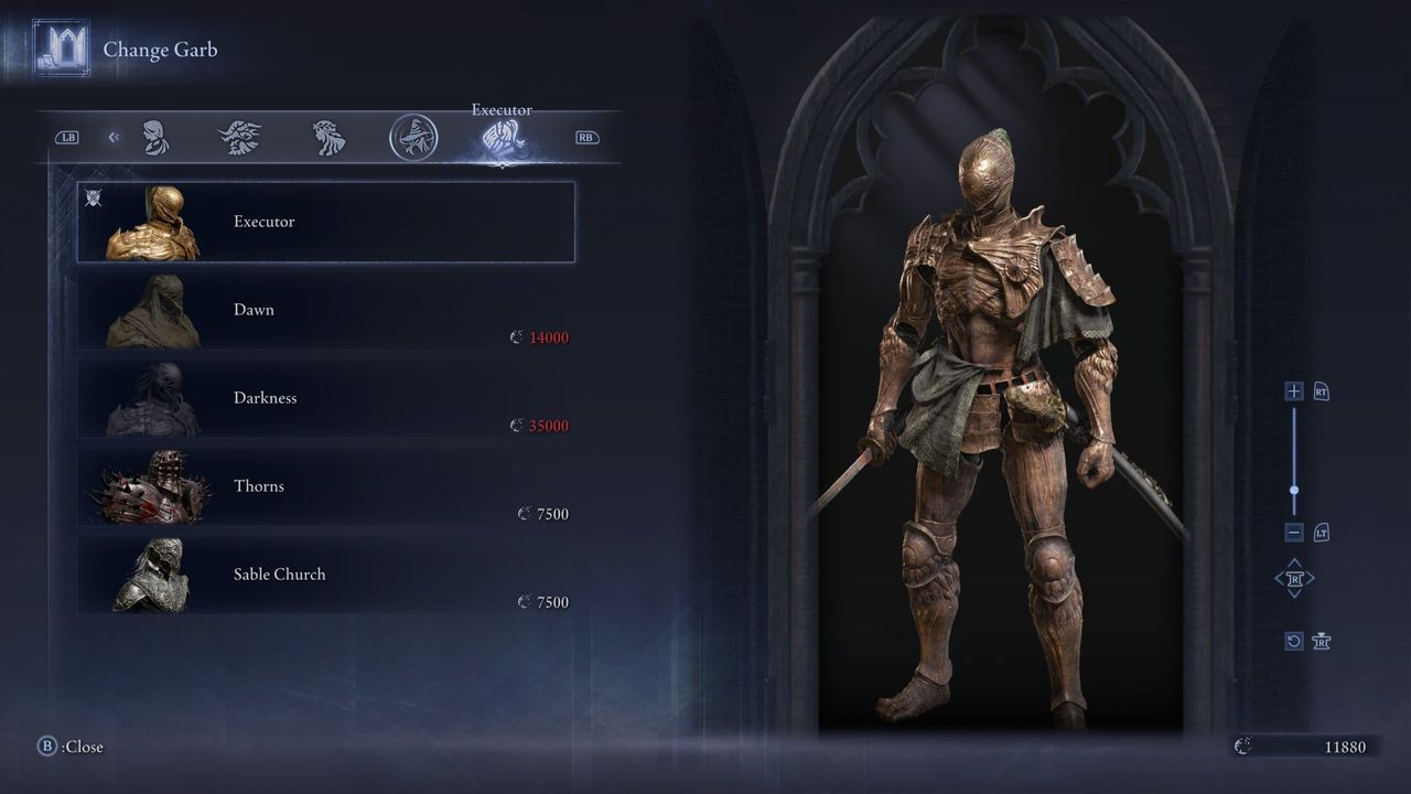 Elden Ring Nightreign outfits - Executor