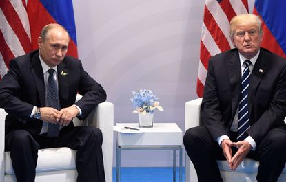 President Donald Trump and Russia's President Vladimir Putin 