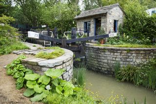 The Welcome to Yorkshire garden at RHS Chelsea 2019, designed by Mark Gregory of Landform consultants Ltd. Photo credit: Rachel Warne