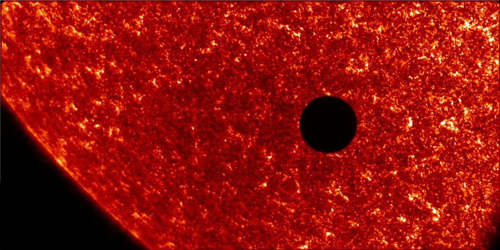 Transit of Venus across the sun.