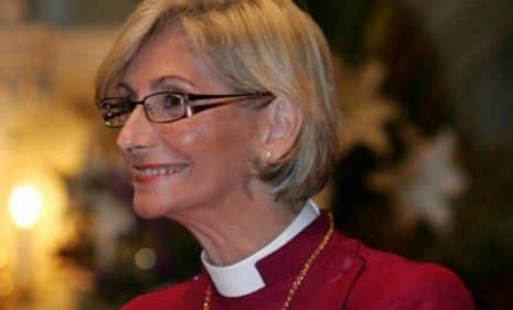 The Anglican church has embraced female priests. Here, Reverend Kay Goldsworthy addresses a congregation in Perth, Australia.