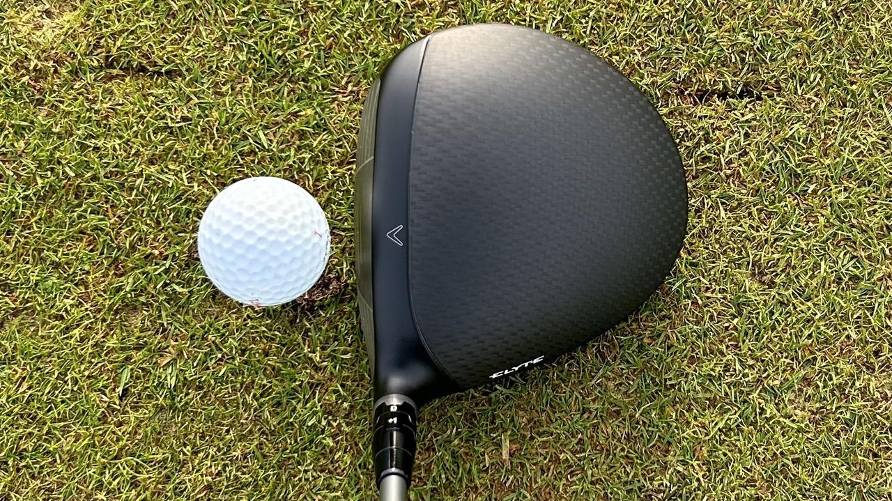 Photo of the address position of the Callaway Elyte X Driver