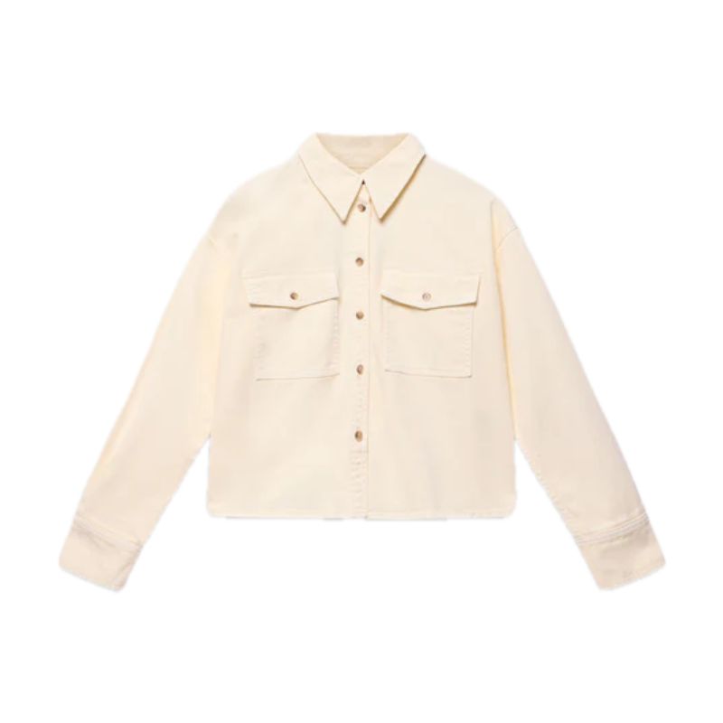 Mint Velvet, Yellow Denim Cropped Shirt