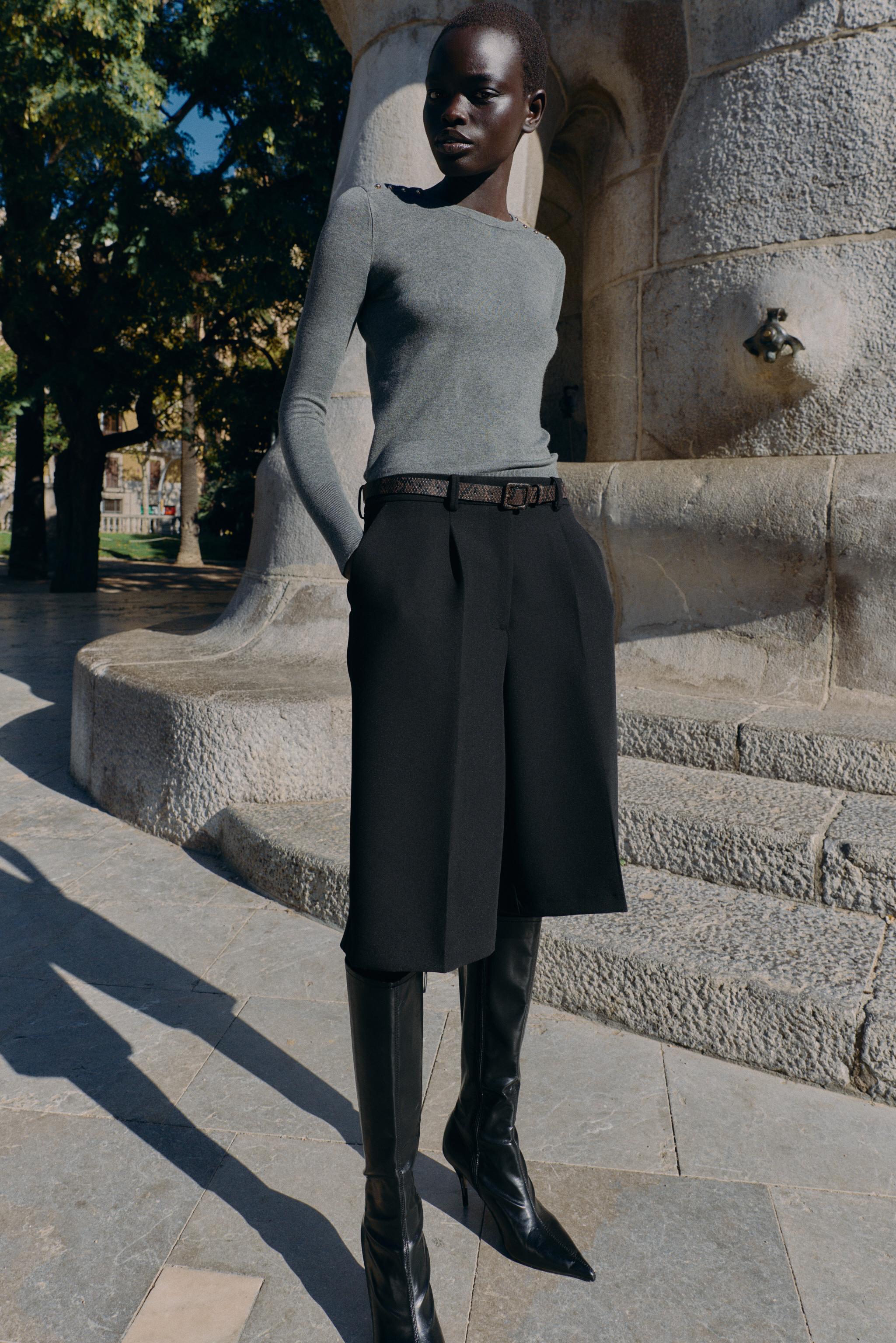 Knit Jumper With Gold Buttons