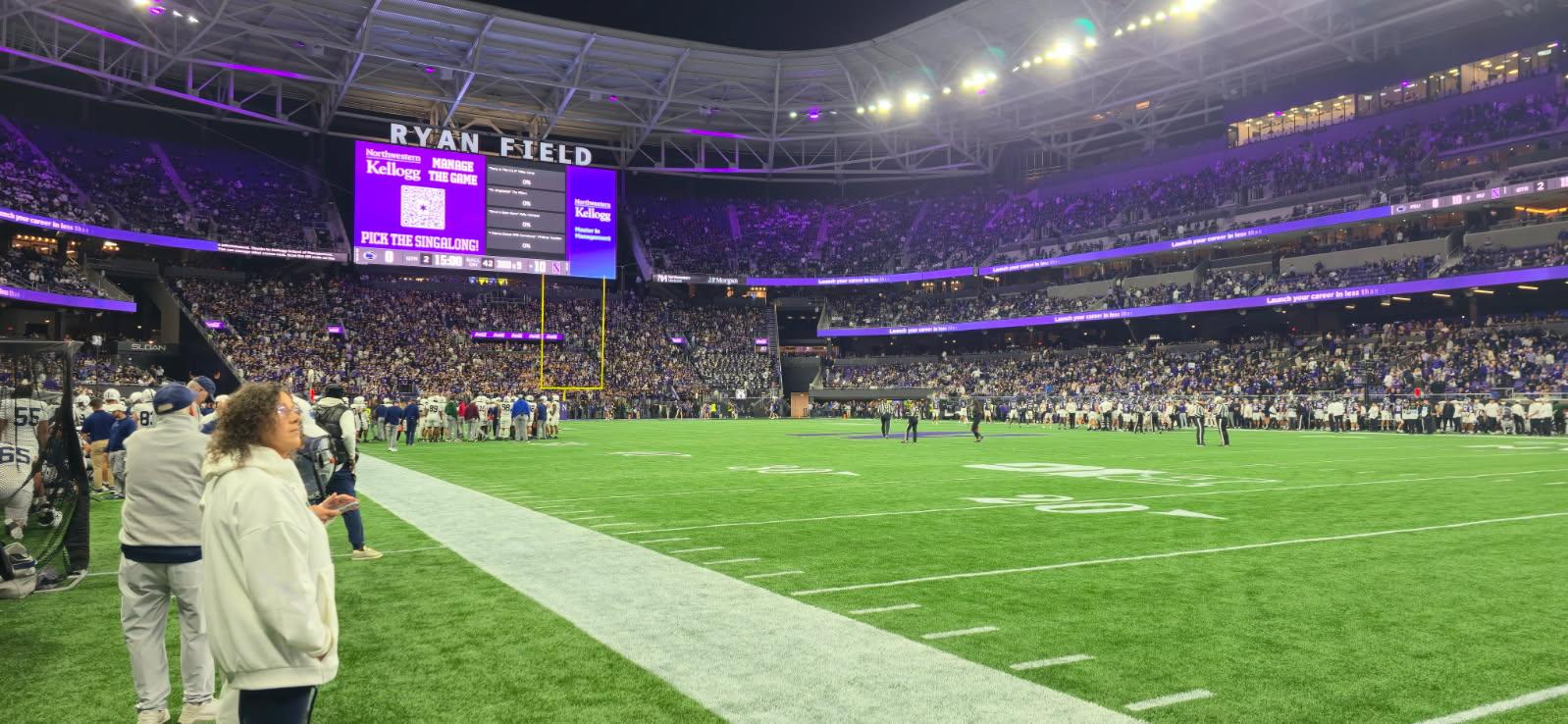 The Northwestern Ryan Field LED and broadcast systems.