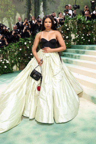 Storm Reid arrives at the 2024 Met Gala