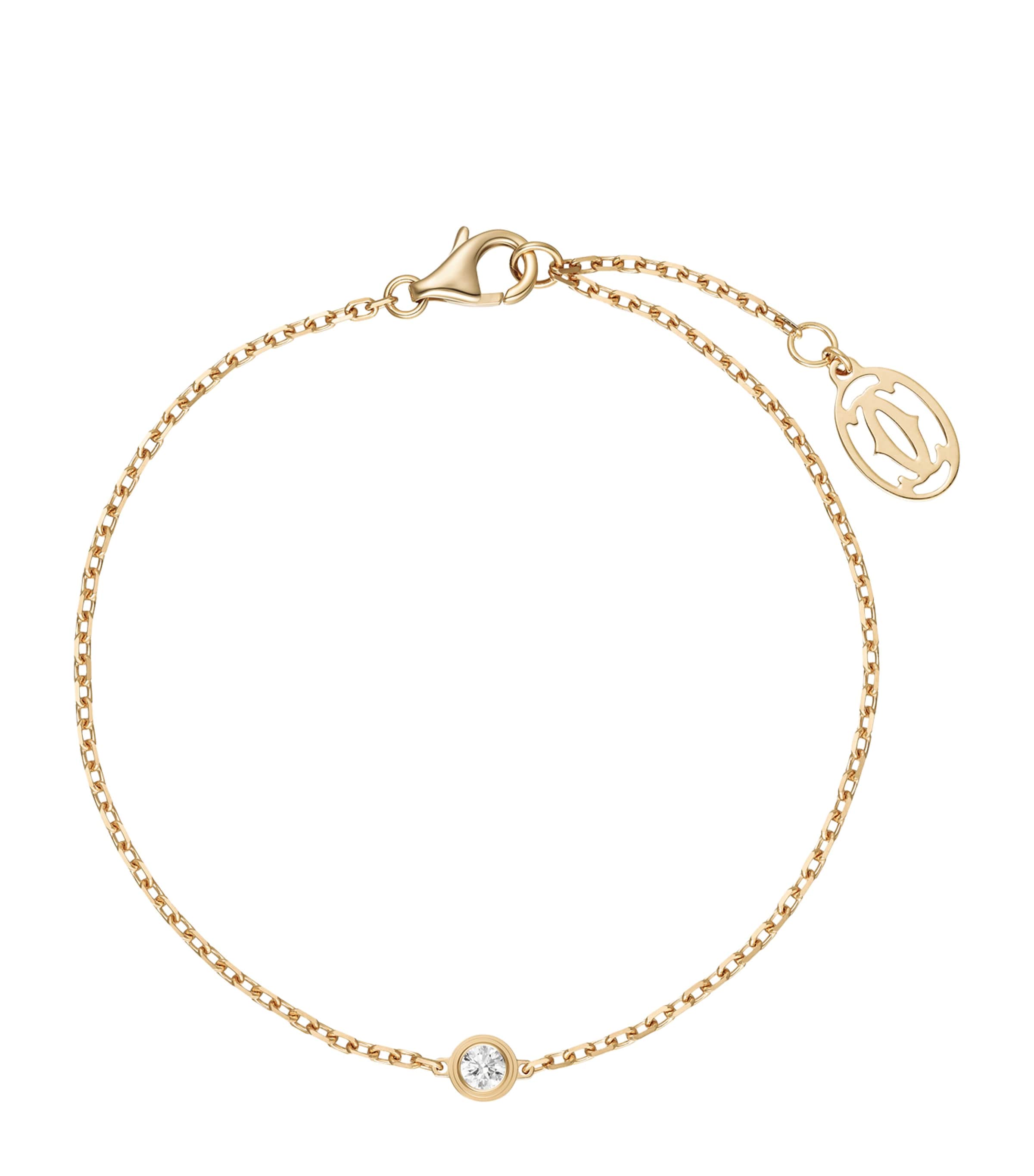 Cartier Extra-Small Yellow Gold and Diamond Cartier D&#039;amour Bracelet