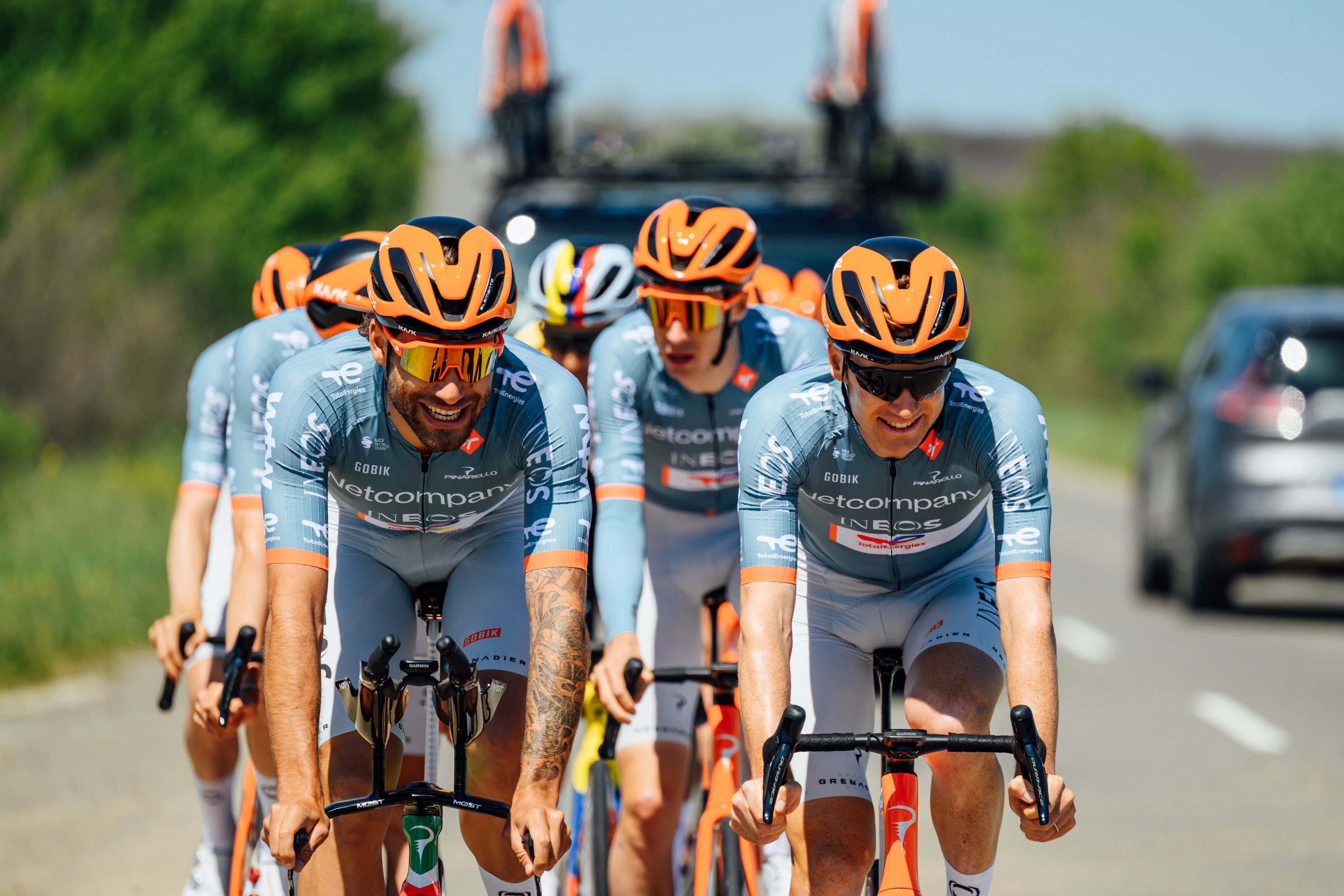 Netcompany Ineos train in Bulgaria ahead of the Giro d'Italia Grande Partenza
