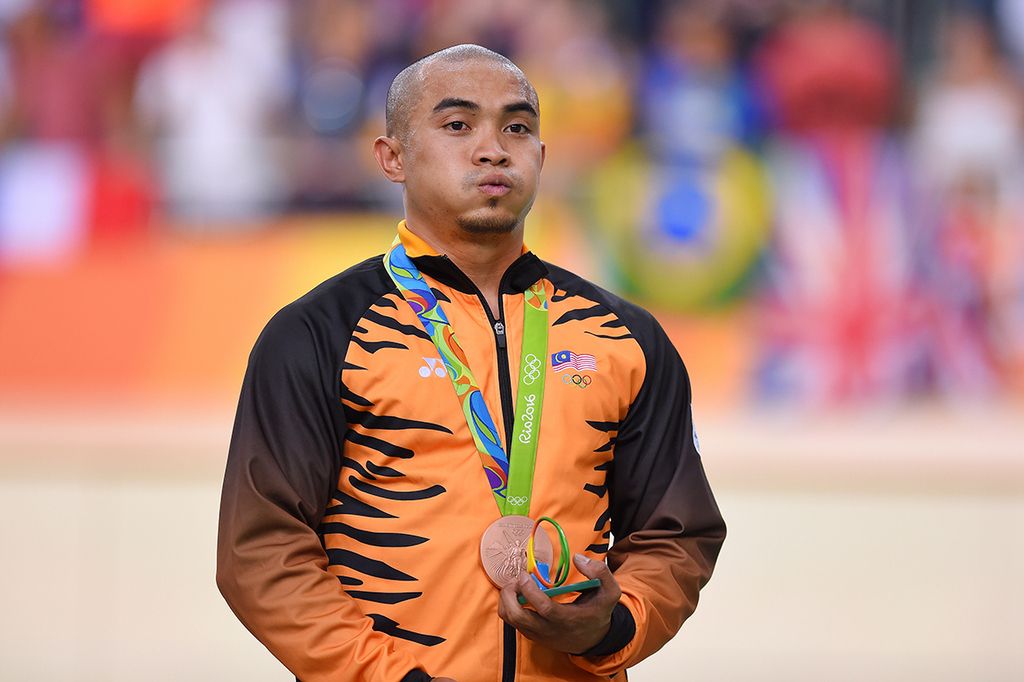 Keirin bronze medallist Azizulhasni Awang (Malaysia)