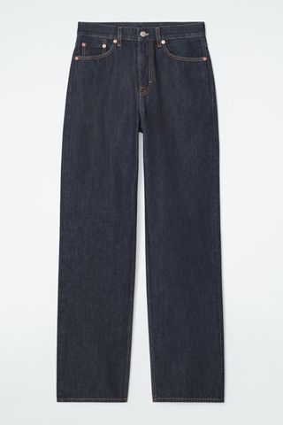 Column Straight-Leg Jeans