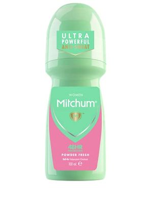 Mitchum Women 48hr Protection Roll-On Deodorant & Antiperspirant (100ml) Powder Fresh, Dermatologist Tested