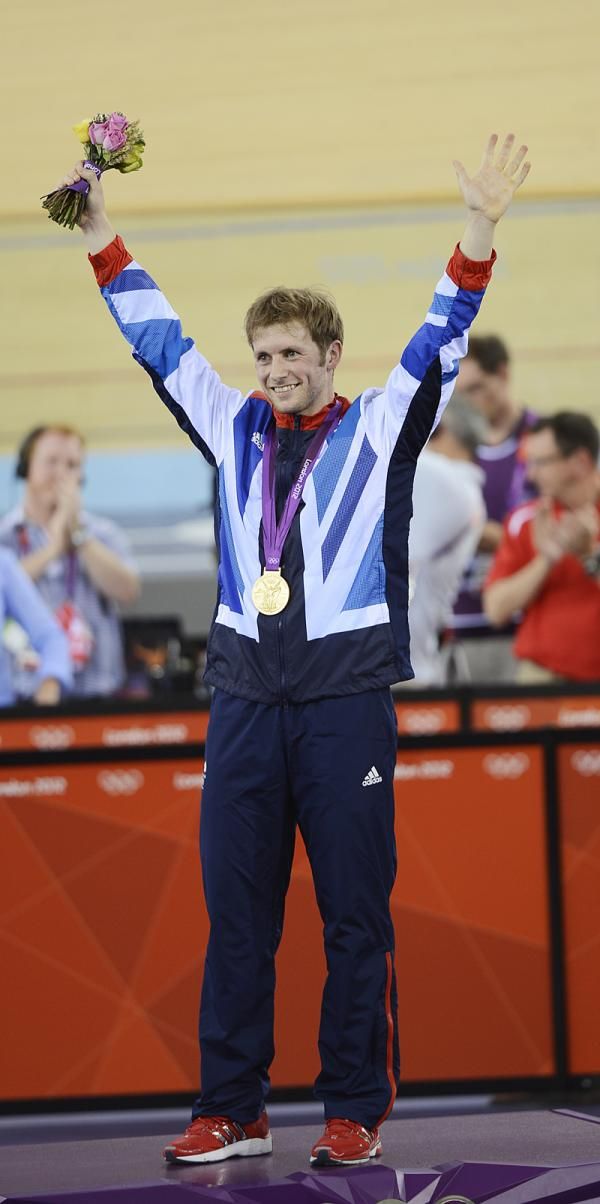 Jason Kenny (Great Britain) on the podium