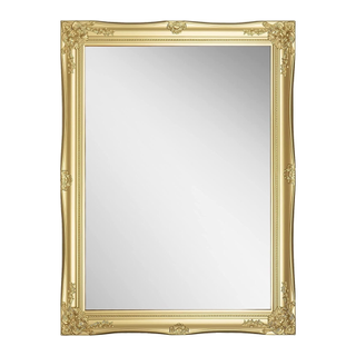 An ornate gold baroque frame mirror