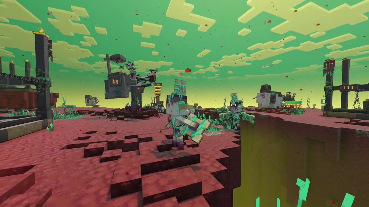 Image of Minecraft Legends and upcoming content updates.