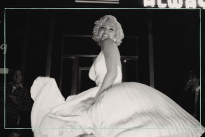 A still from the movie Blonde of Ana de Armas playing Marilyn Monroe