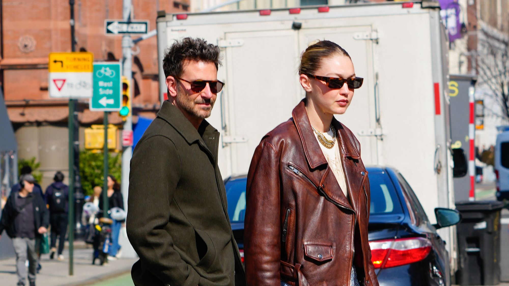 Bradley Cooper and Gigi Hadid in New York City