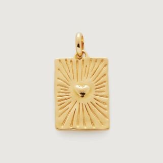 Gold Vermeil Talisman Heart Pendant