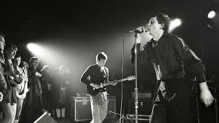 Joy Division performing live in Rotterdam, Holland