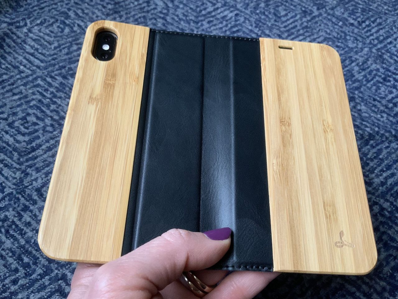 Snakehive Wood Wallet iPhone Case