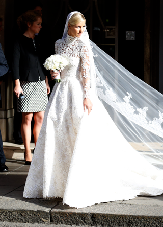 Nicky Hilton seen leaving Claridge's Hotel on her wedding day on July 10, 2015 in London, England