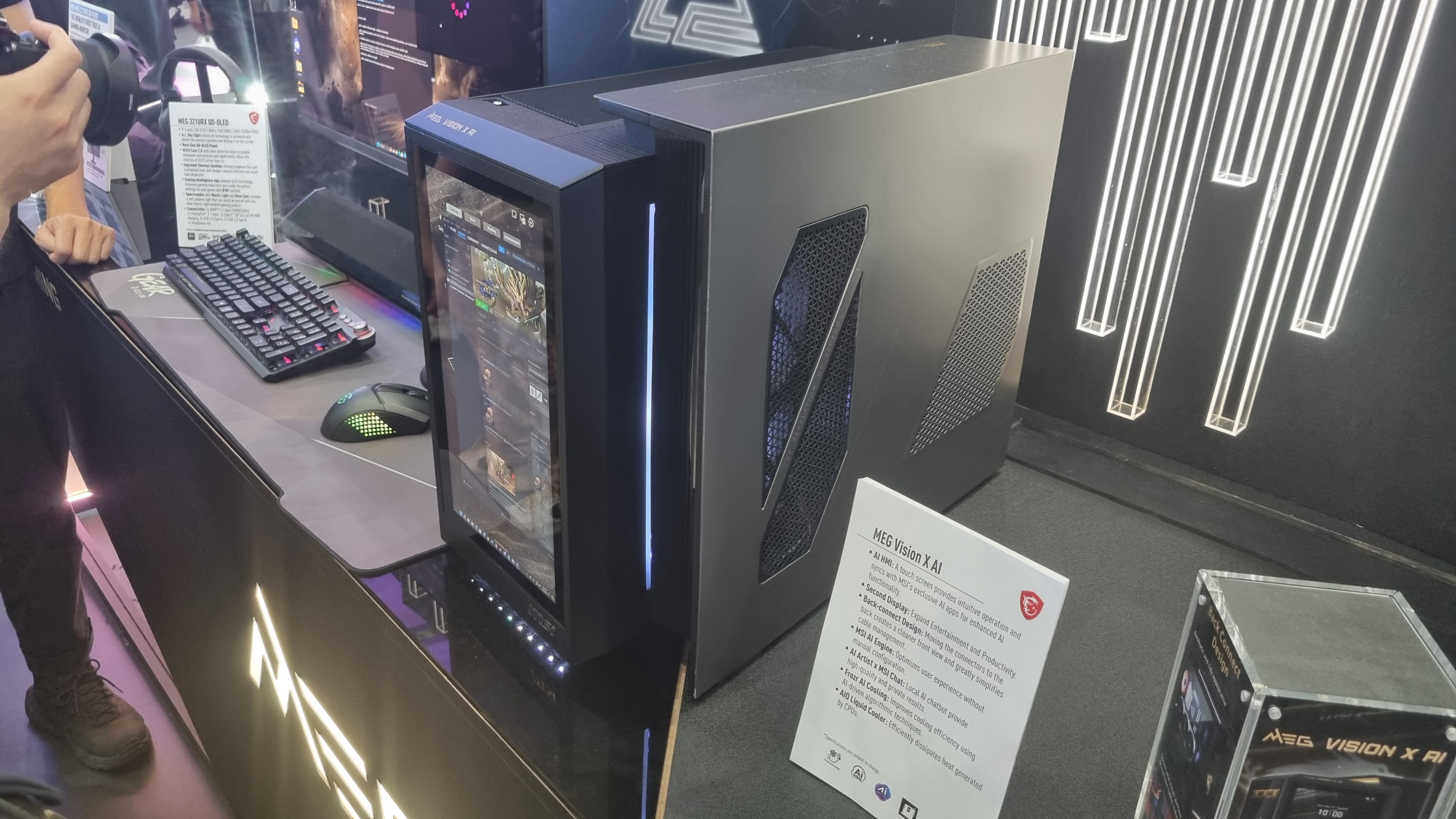 Mystery RAM slots, watercooled Nvidia GPUs, and dragons galore: The MSI booth was jam packed with PC gaming gear (and crowds) at Computex 2024