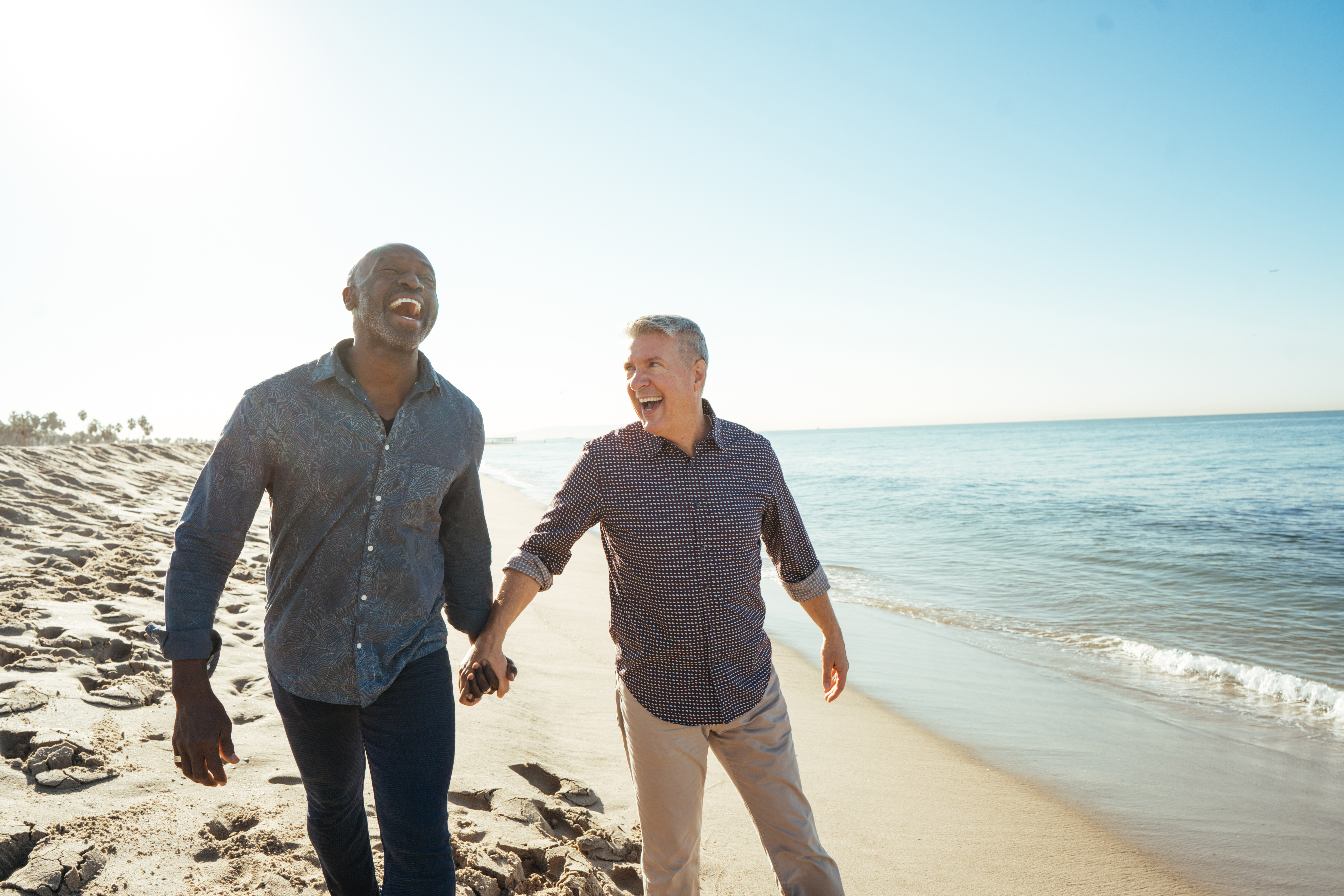 Senior couple on the beach
