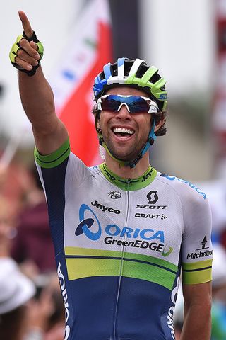 Michael Matthews (Orica-GreenEdge) all smiles after winning stage 4