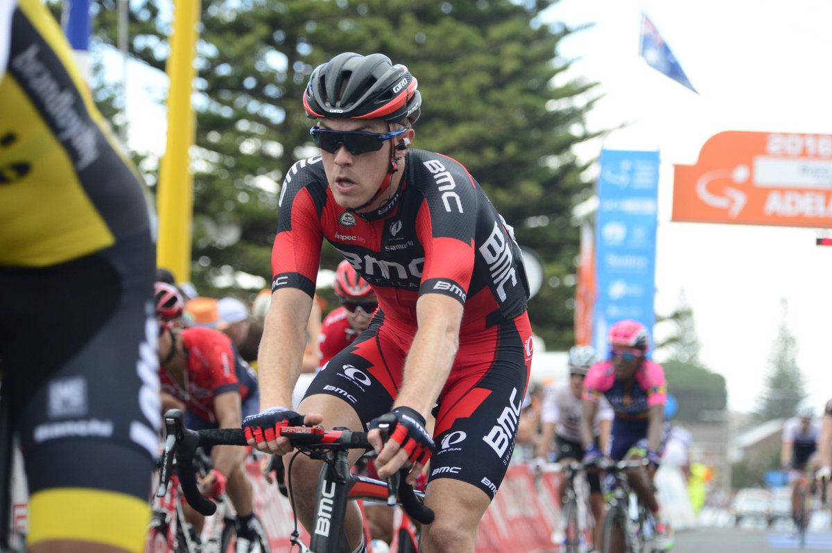 Rohan Dennis (BMC) crosses the line