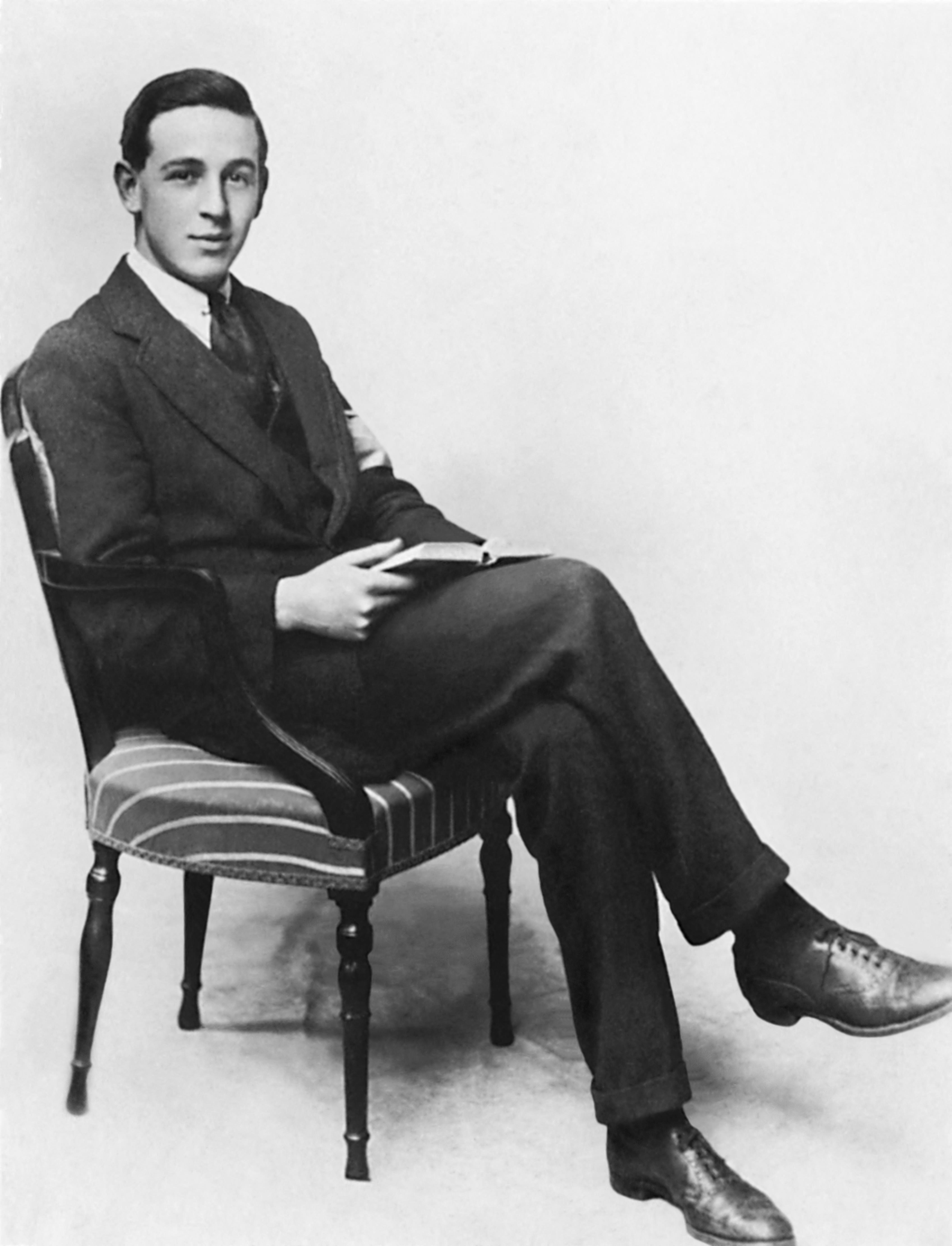 C.S. (Clive Staples) Lewis, British writer and lay theologian, in 1919 after returning from World War One (where he was wounded during the battle of Arras) and resuming his studies at University College, Oxford.