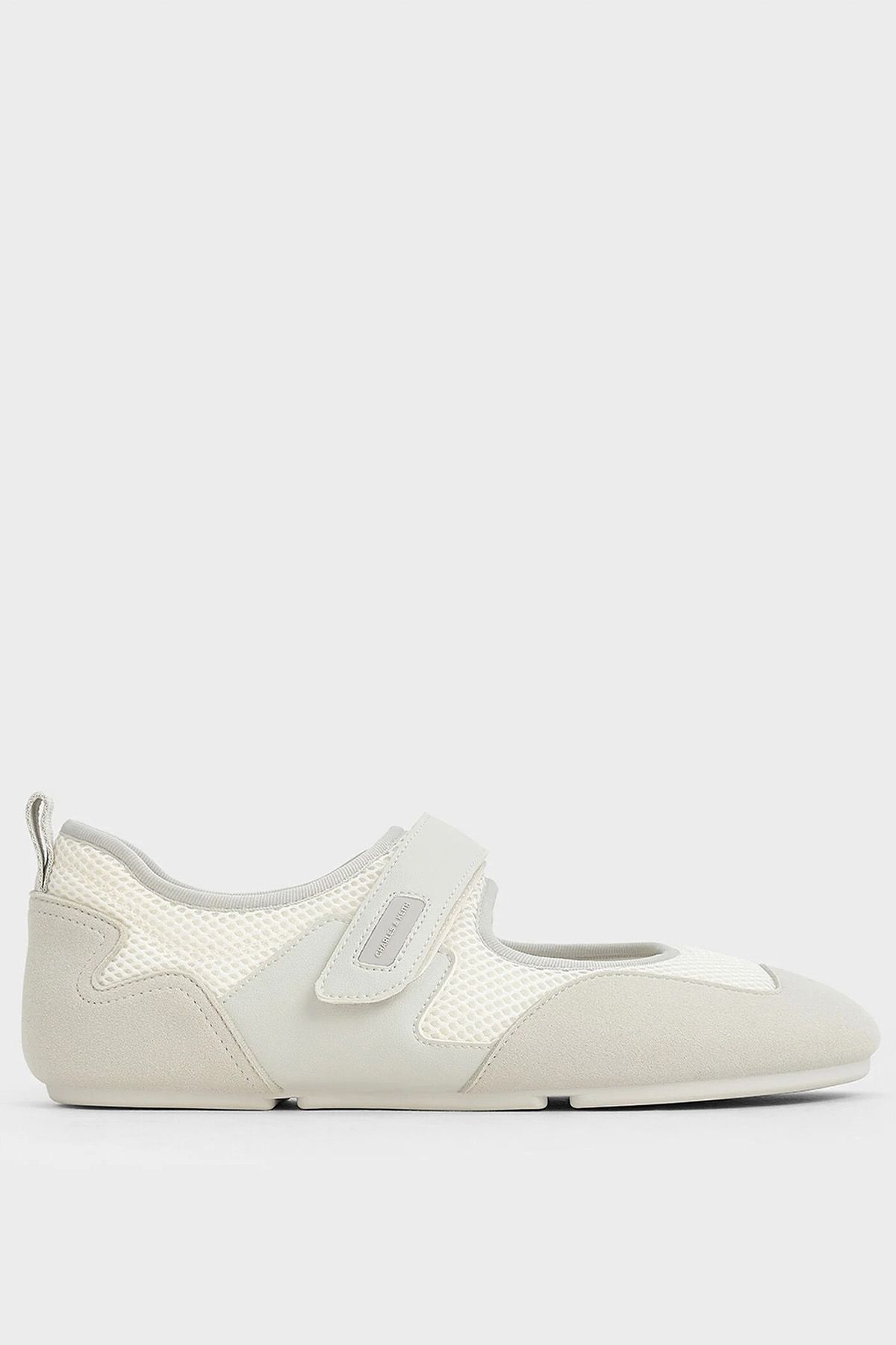 Mesh Contrast-Panel Mary Jane Sneakers