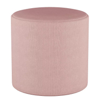 Round ottoman in linen from Target