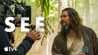 Someone filming Jason Momoa in SEE on Apple TV Plus