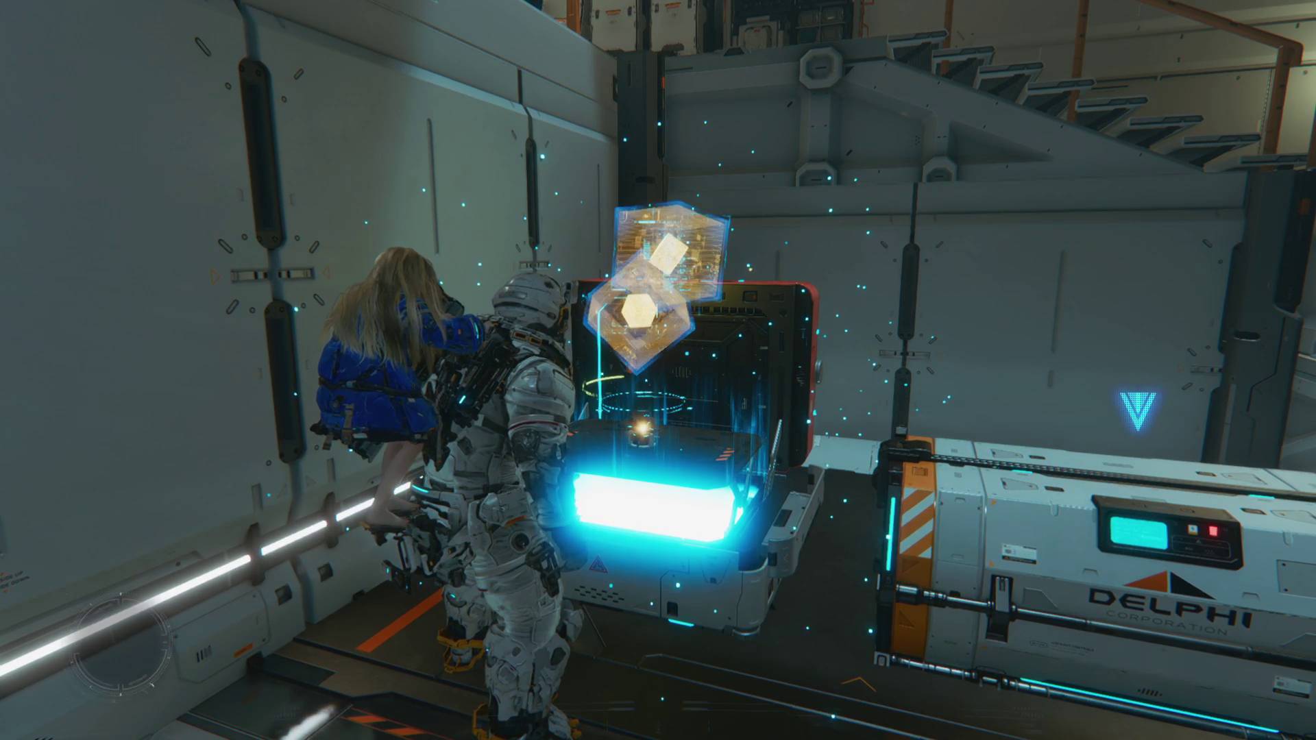 Pragmata two Upgrade components in a safe box