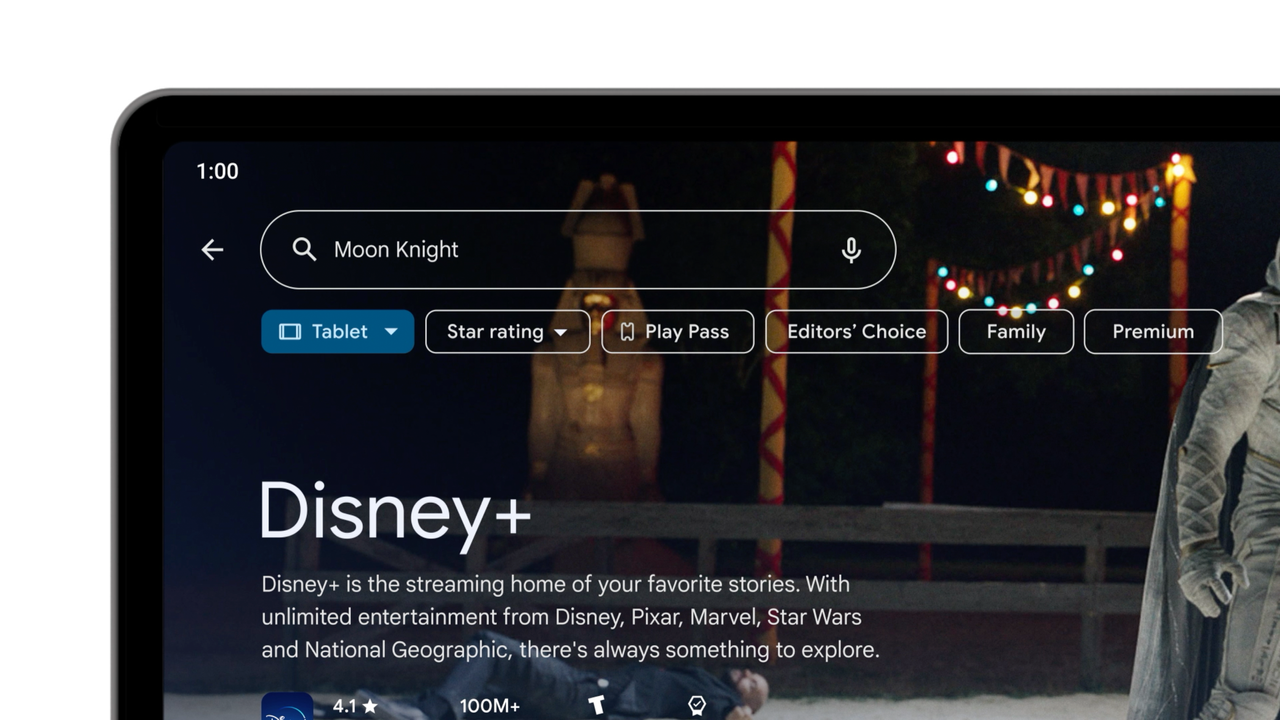 Revamped Google Search for tablets on Android 13