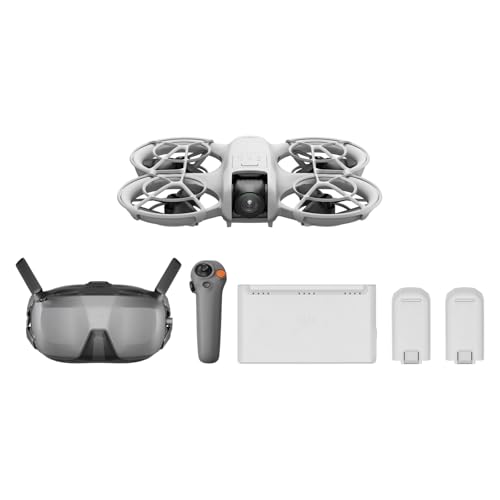 Dji Neo Motion Fly More Combo, Mini Drone With 4k Uhd Camera for Adults, 135g Self Flying Drone That Follows You, Palm Takeoff, Subject Tracking, Quickshots, With Rc Motion 3 and 3 Batteries